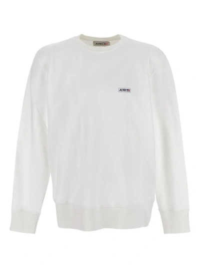 Autry Cotton Sweatshirt In White