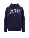 Autry Cotton Sweatshirt With Embroidered Logo In Blue