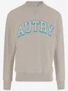 Autry Logo-print Cotton Sweatshirt In Grey