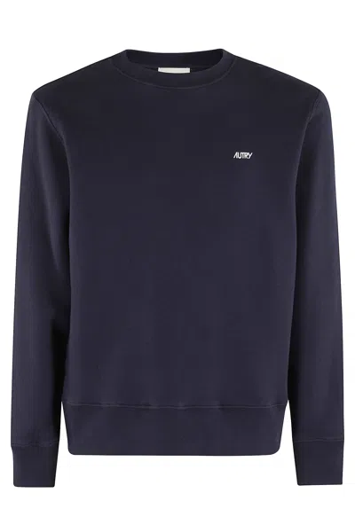 AUTRY CREWNECK SWEATER WITH LOGO EMBROIDERED