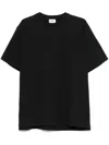 Autry Crew Neck Logo Embroidered T-shirt In Black