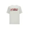 Autry White Cotton  X Maison Kitsunã© T-shirt In White