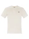 Autry Blue Cotton T-shirt With White Logo Print