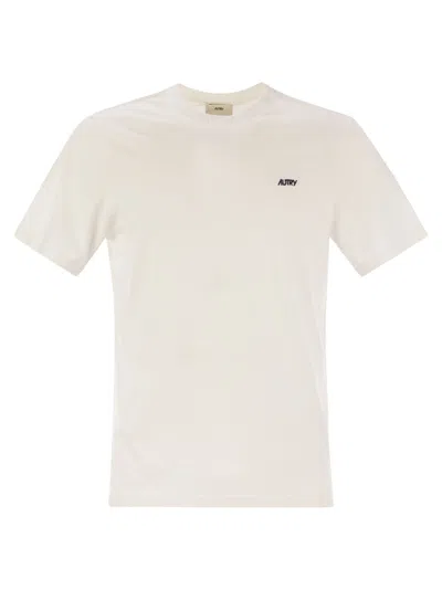 Autry Cotton T Shirt With Logo In White