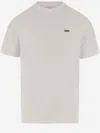 Autry Blue Cotton T-shirt With White Logo Print