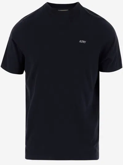 Autry Cotton T Shirt With Logo In Black