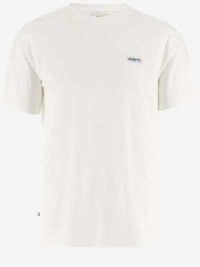 Autry Cotton T Shirt With Logo In White