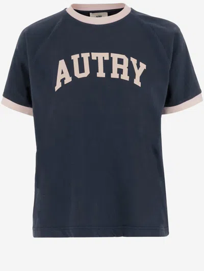 AUTRY COTTON T-SHIRT WITH LOGO