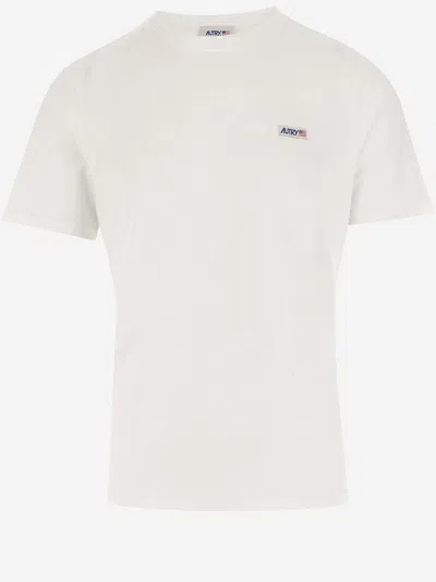 Autry Cotton T-shirt With Logo In White