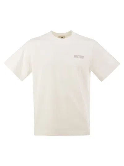 Autry Cotton T-shirt With Printed Logo In White