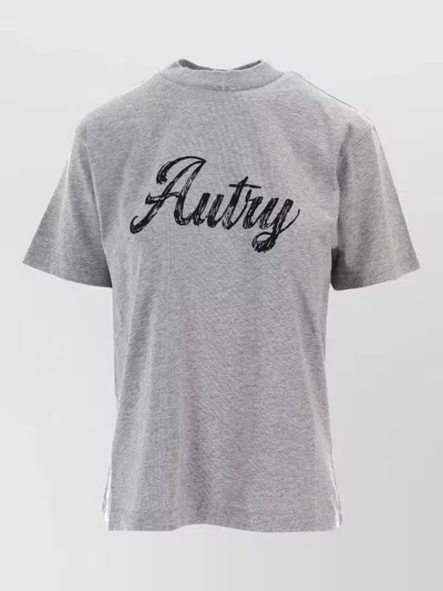 Autry Cotton T-shirt In Gray
