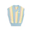 Autry Striped-pattern Knitted Vest In Blue