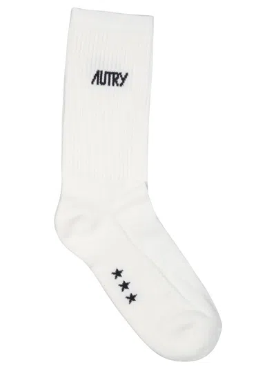 Autry Cotton White Socks