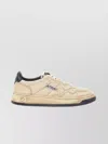 Autry Cracked Leather Sneakers Padded Collar