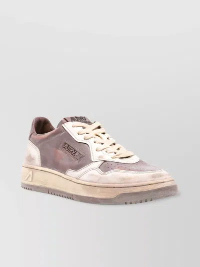 Autry Cracked Leather Vintage Sneakers