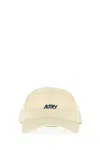 Autry Cream Cotton Baseball Cap In Neutral