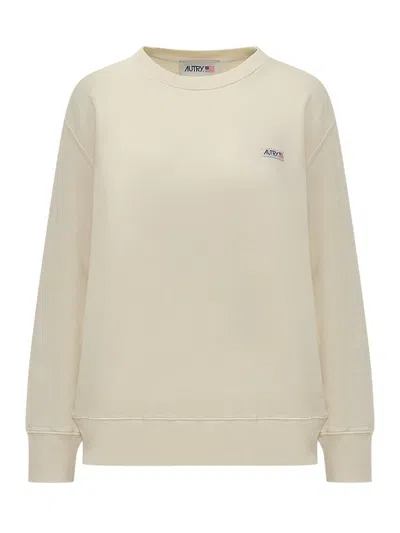 Autry Cream Cotton Main Wom Sweatshirt