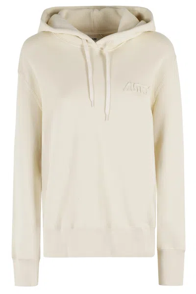 Autry Cream Cotton Main Wom Sweatshirt In 77js