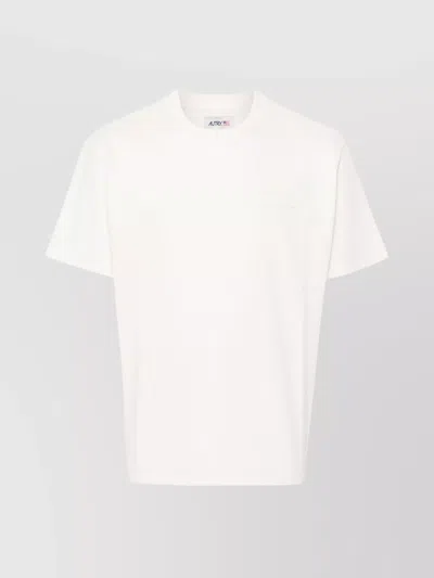 Autry Crew Neck Cotton T-shirt In White