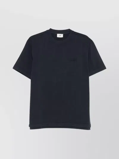 Autry Crew Neck Logo Embroidered T-shirt In Black