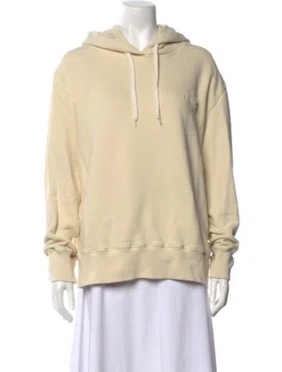 Pre-owned Autry Crew Neck Long Sleeve Hoodie In Neutrals