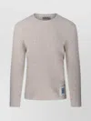 Autry Crew Neck Ribbed Texture Long Sleeves Sweater