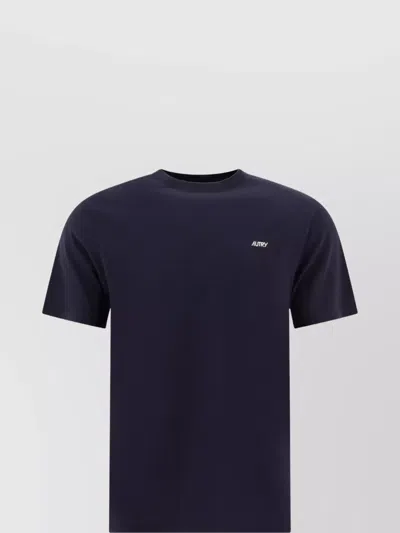 Autry Crew Neck Short Sleeves T-shirts In Purple
