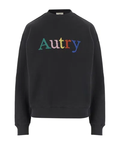 Autry Unisex Cropped Sweatshirt Heavy Jersey Fleece In Multi