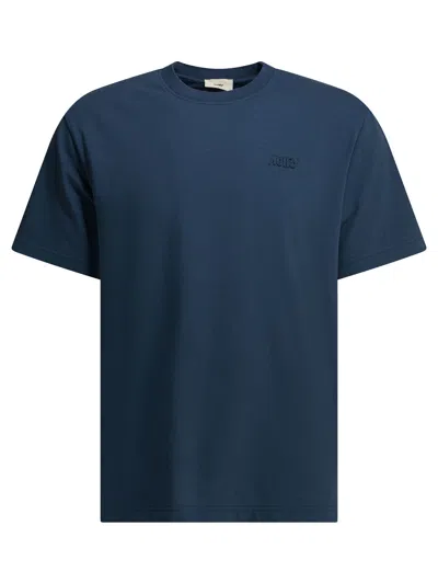 Autry Crew-neck T-shirt With Logo In Multi