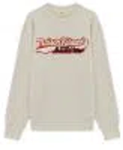 Autry Crewneck With Front Print Sweatshirt In Gray