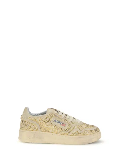Autry Crystal Medalist Sneakers In Neutral