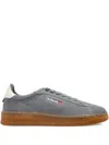 Autry Dallas Low Suede Sneakers In Ash And Marshmallow Color In Gray