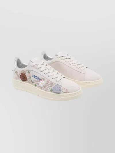 AUTRY DALLAS FLORAL SUEDE LOW SNEAKERS