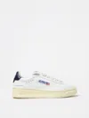 Autry White Sneakers For Kids With Black Logo In White