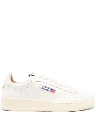 Autry Dallas Leather Sneakers In White