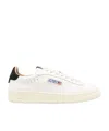 Autry Dallas Low-cut Lace-up Sneakers In White