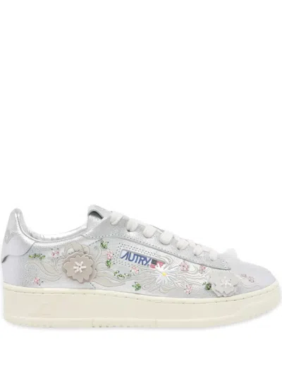 AUTRY DALLAS LOW FLORAL-EMBROIDERED TRAINERS