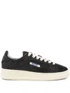 Autry Dallas Low Sue Stars Black Sneakers Sneakers In Black