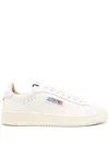 Autry Low-top Leather Sneakers With Perforated Upper In White
