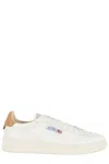 Autry Dallas Low Marshmallow Leather And Brown Sugar Sneakers