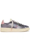 Autry "dallas Low Sparkling" Sneaker In Gray