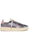 Autry "dallas Low Sparkling" Sneaker In Gray