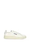 Autry Dallas Nubuck-trimmed Leather Sneakers In White