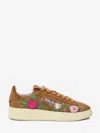Autry Dallas Low Suede Embellished Sneakers Shoes In Multi