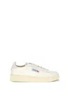Autry Low-top Sneakers With Smooth Leather Upper And Perforated Detailing In White