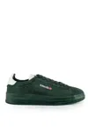 Autry Dallas Low Sneakers In Suede In Suede/leat Bottle/marsh