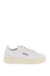 Autry White Lace-up Sneakers In White