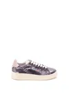 Autry Dallas Low Sparkling Sneakers In Purple