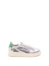 Autry Dallas Low Sneakers Featuring Crystals In Silver