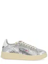 Autry "dallas Low Sparkling" Sneaker In Silver